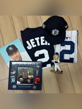 Derek Jeter Memorabilia Lot of 6